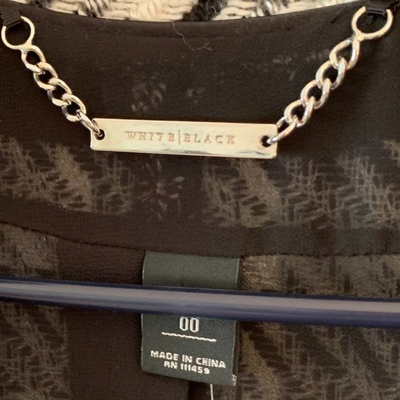 ❤️🎉HP🎉❤️. WHITE HOUSE BLACK MARKET, Tweed Houndstooth Checked Blazer, Size 00 - Picture 5 of 8